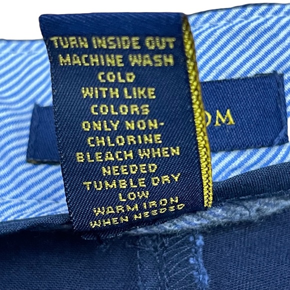 CLUB ROOM MEN’S COTTON SHORTS | 32 WAIST | NAVY BLUE - Picture 5 of 6